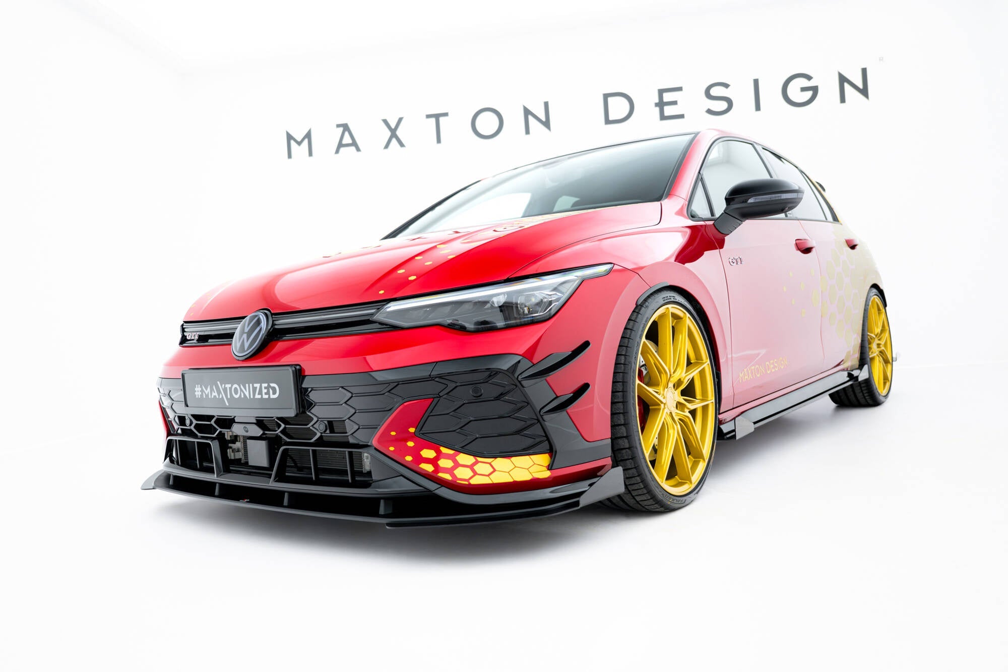 Prelungire splitter bara fata si flapsuri Volkswagen Golf GTI Clubsport Mk8 Facelift 2024- v45 - Maxton Design
