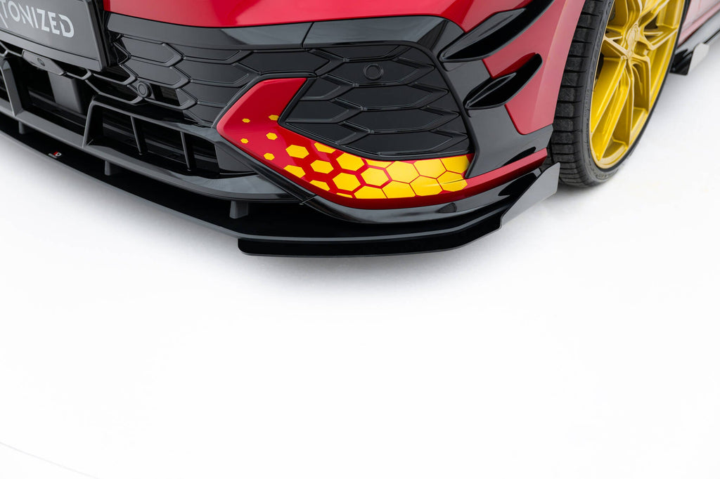 Prelungire splitter bara fata si flapsuri Volkswagen Golf GTI Clubsport Mk8 Facelift 2024- v45 - Maxton Design