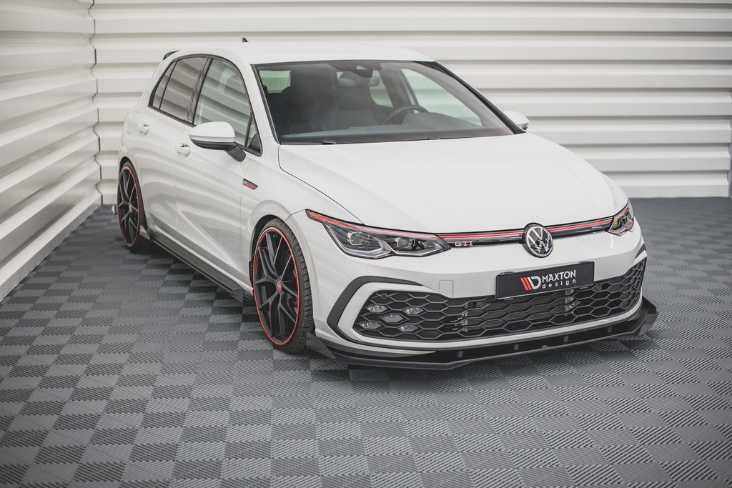 Prelungire splitter bara fata si flapsuri Volkswagen Golf 8 GTI 2020- v9 - Maxton Design
