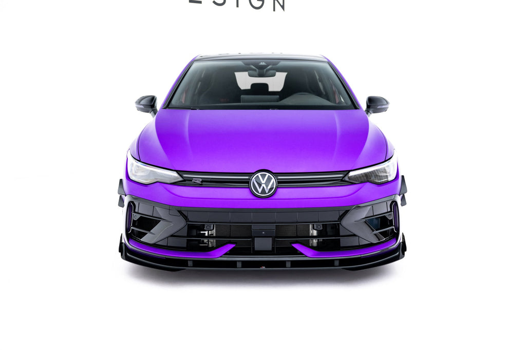 Prelungire splitter bara fata si flaspuri Volkswagen Golf R Mk8 Facelift 2024- v52 - Maxton Design
