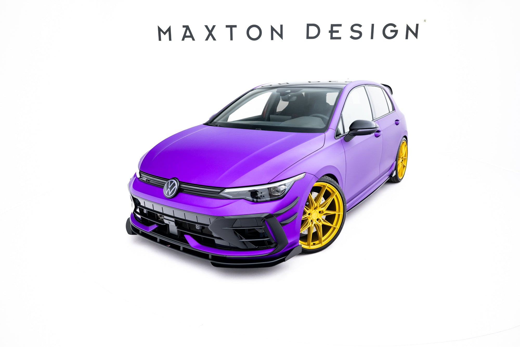 Prelungire splitter bara fata si flaspuri Volkswagen Golf R Mk8 Facelift 2024- v52 - Maxton Design