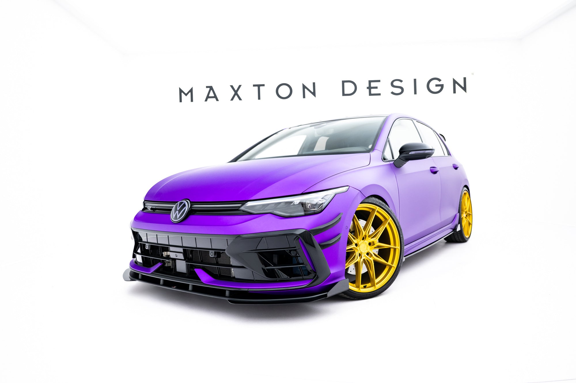 Prelungire splitter bara fata si flaspuri Volkswagen Golf R Mk8 Facelift 2024- v52 - Maxton Design