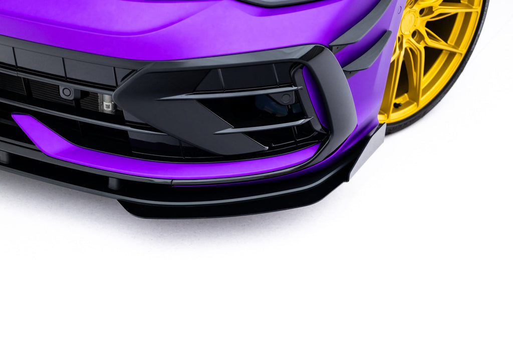 Prelungire splitter bara fata si flaspuri Volkswagen Golf R Mk8 Facelift 2024- v52 - Maxton Design