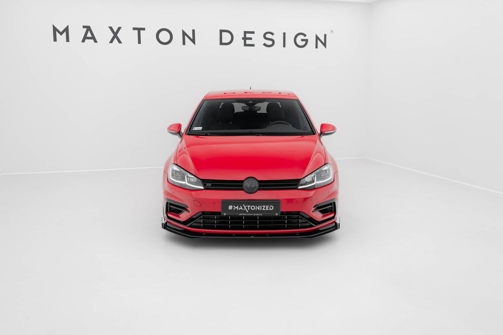 Prelungire splitter bara fata si flapsuri Volkswagen Golf 7 R Facelift 2017-2020 v17 - Maxton Design