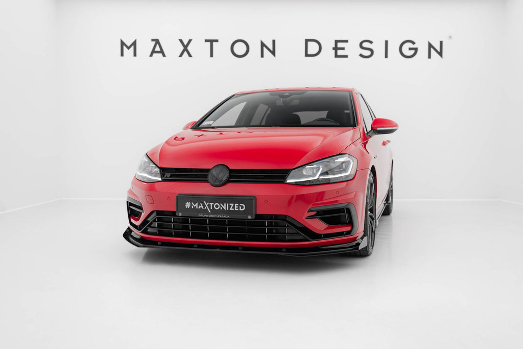 Prelungire splitter bara fata si flapsuri Volkswagen Golf 7 R Facelift 2017-2020 v17 - Maxton Design