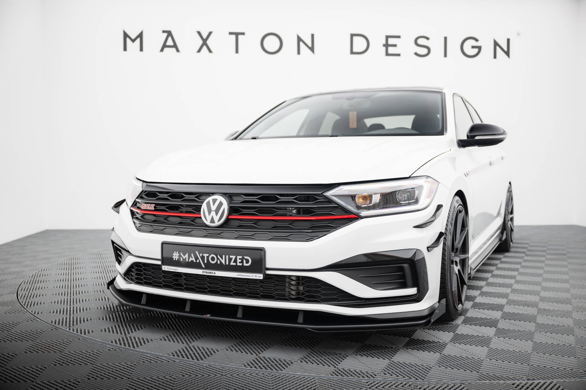 Prelungire splitter bara fata si flapsuri Volkswagen Jetta GLI Mk7 2018-2021 v2 - Maxton Design