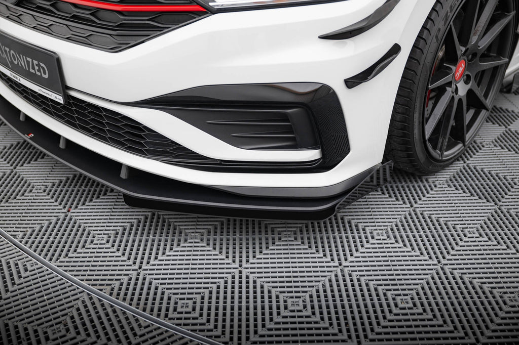 Prelungire splitter bara fata si flapsuri Volkswagen Jetta GLI Mk7 2018-2021 v2 - Maxton Design