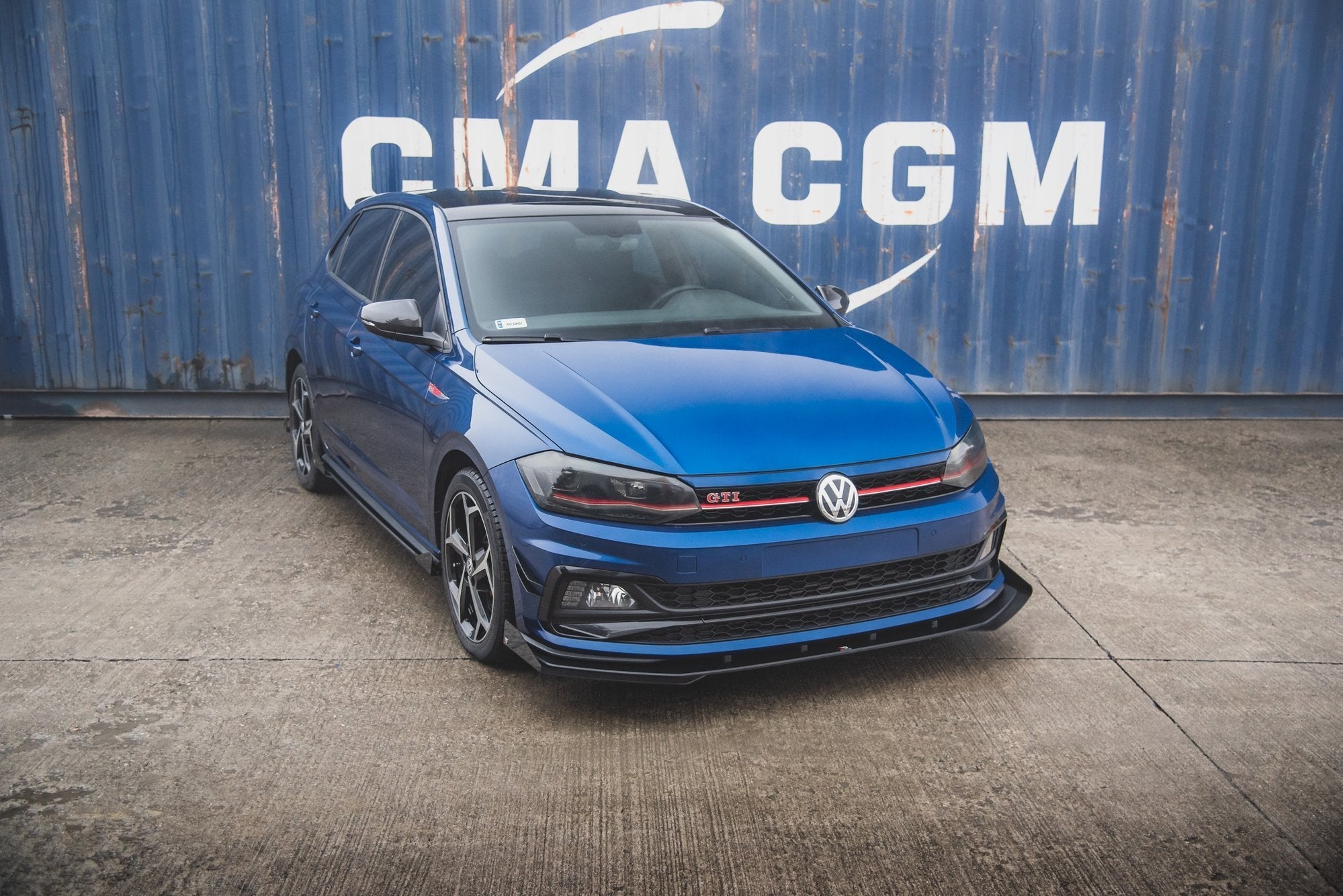 Prelungire splitter bara fata si flapsuri Volkswagen Polo GTI Mk6 2017- v16 - Maxton Design