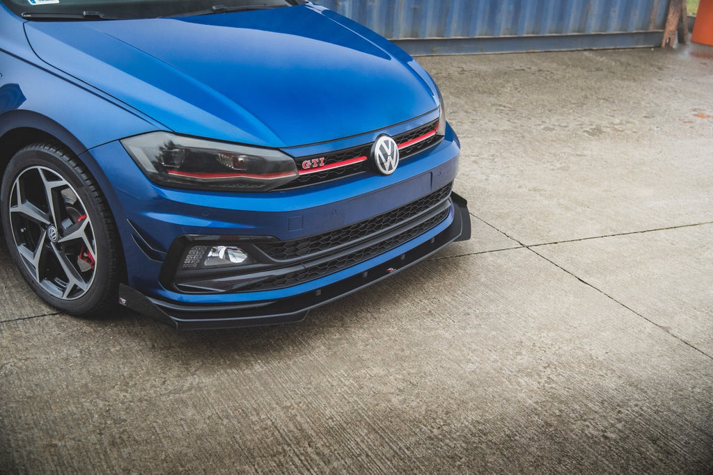 Prelungire splitter bara fata si flapsuri Volkswagen Polo GTI Mk6 2017- v16 - Maxton Design