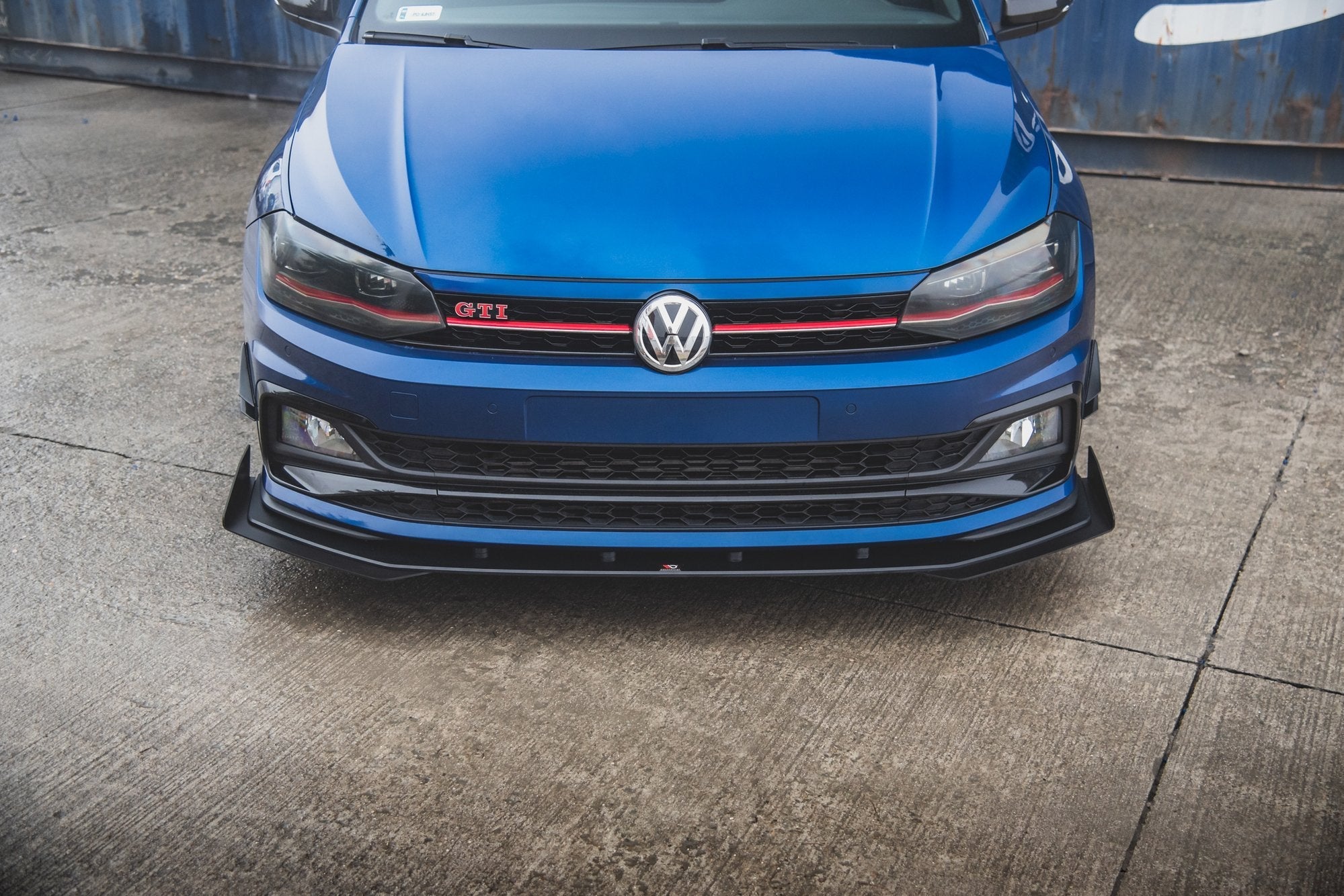 Prelungire splitter bara fata si flapsuri Volkswagen Polo GTI Mk6 2017- v16 - Maxton Design