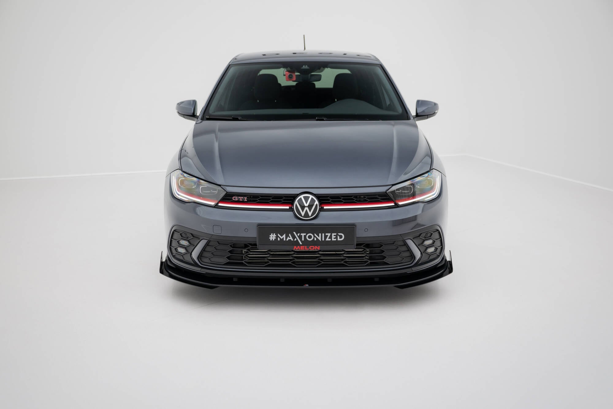 Prelungire splitter bara fata si flapsuri Volkswagen Polo GTI Mk6 Facelift 2021- v21 - Maxton Design