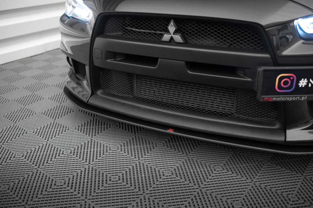 Prelungire splitter bara fata Mitsubishi Lancer EVO X 2007-2015 v6 - Maxton Design