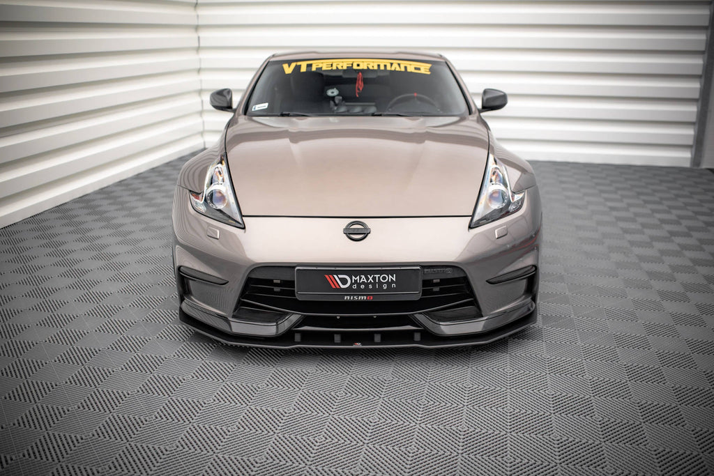 Prelungire splitter bara fata Nissan 370Z Nismo Facelift 2014-2020 v4 - Maxton Design