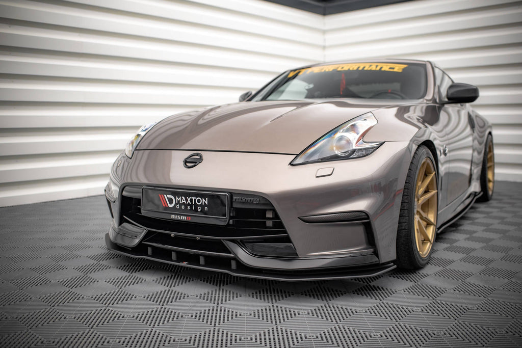 Prelungire splitter bara fata Nissan 370Z Nismo Facelift 2014-2020 v4 - Maxton Design