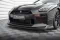 Prelungire splitter bara fata Nissan GTR R35 Facelift 2016-2022 v6 - Maxton Design