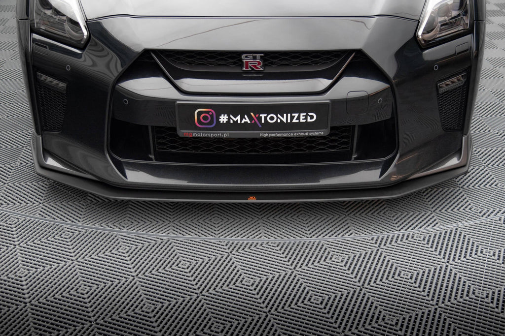 Prelungire splitter bara fata Nissan GTR R35 Facelift 2016-2022 v6 - Maxton Design