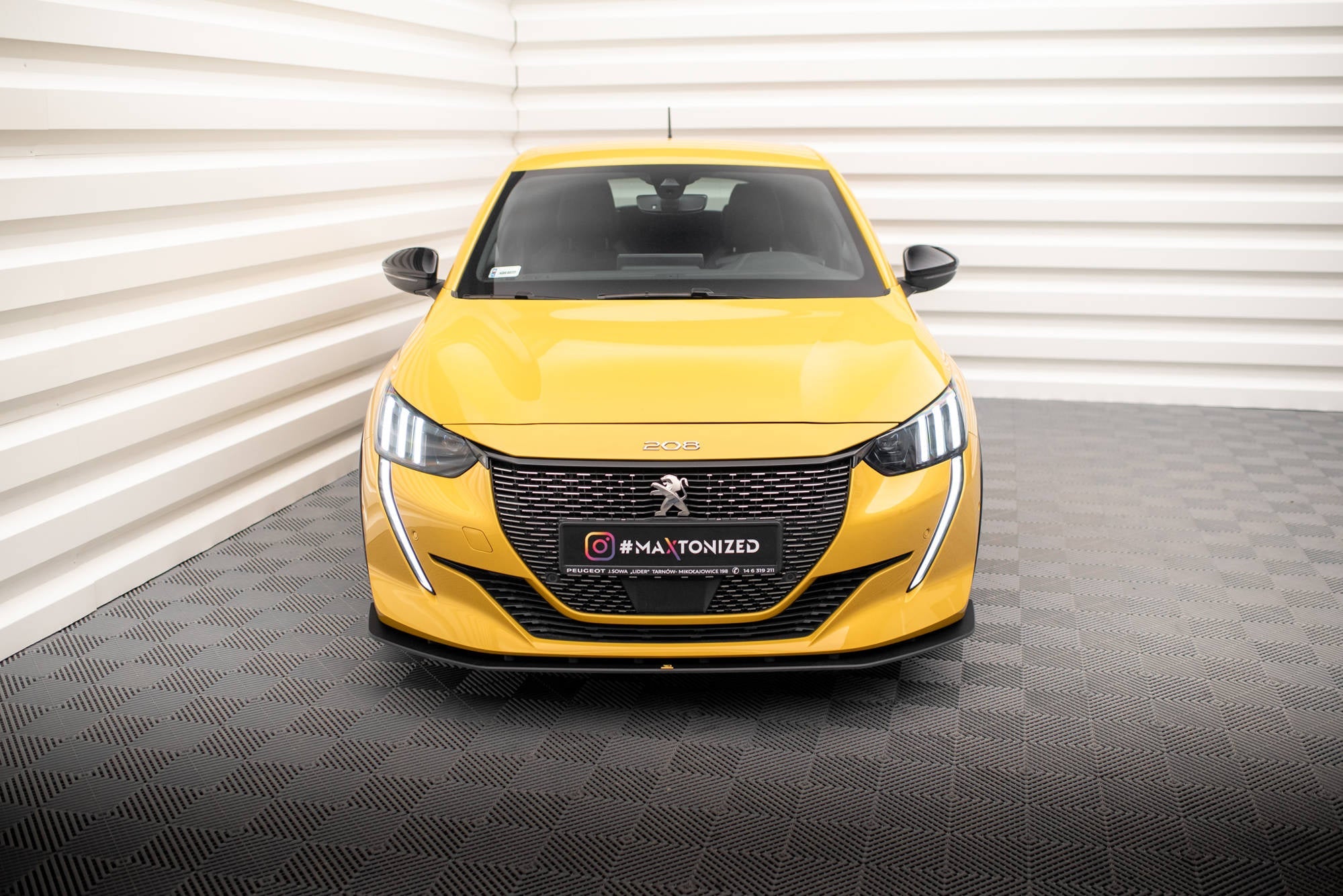 Prelungire splitter bara fata Peugeot 208 GT Mk2 2019- v9 - Maxton Design