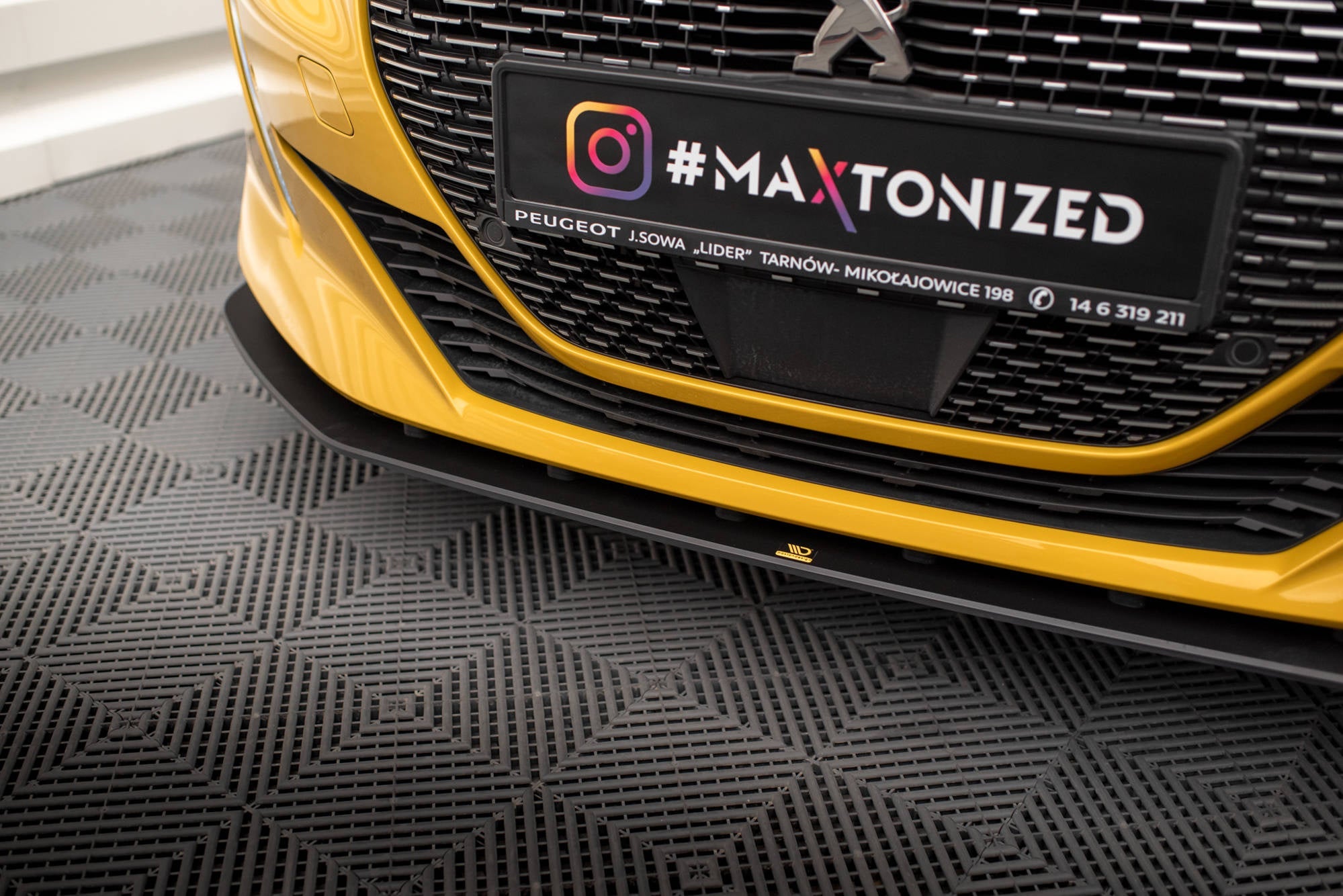 Prelungire splitter bara fata Peugeot 208 GT Mk2 2019- v9 - Maxton Design