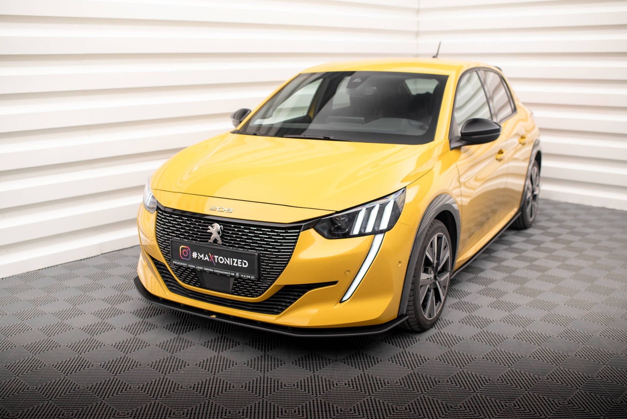 Prelungire splitter bara fata Peugeot 208 GT Mk2 2019- v9 - Maxton Design