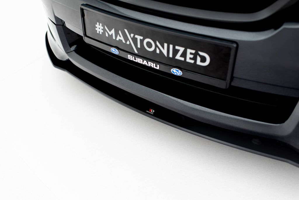 Prelungire splitter bara fata Subaru Impreza WRX STI Mk3 Facelift 2011-2014 v13 - Maxton Design