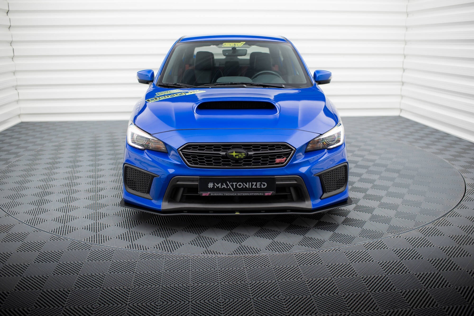 Prelungire splitter bara fata Subaru WRX STI Mk1 Facelift 2017-2021 v3 - Maxton Design