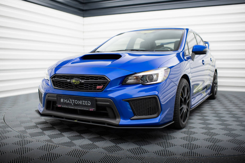 Prelungire splitter bara fata Subaru WRX STI Mk1 Facelift 2017-2021 v3 - Maxton Design