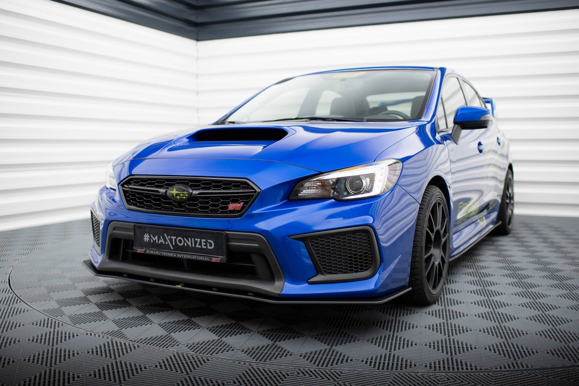 Prelungire splitter bara fata Subaru WRX STI Mk1 Facelift 2017-2021 v3 - Maxton Design
