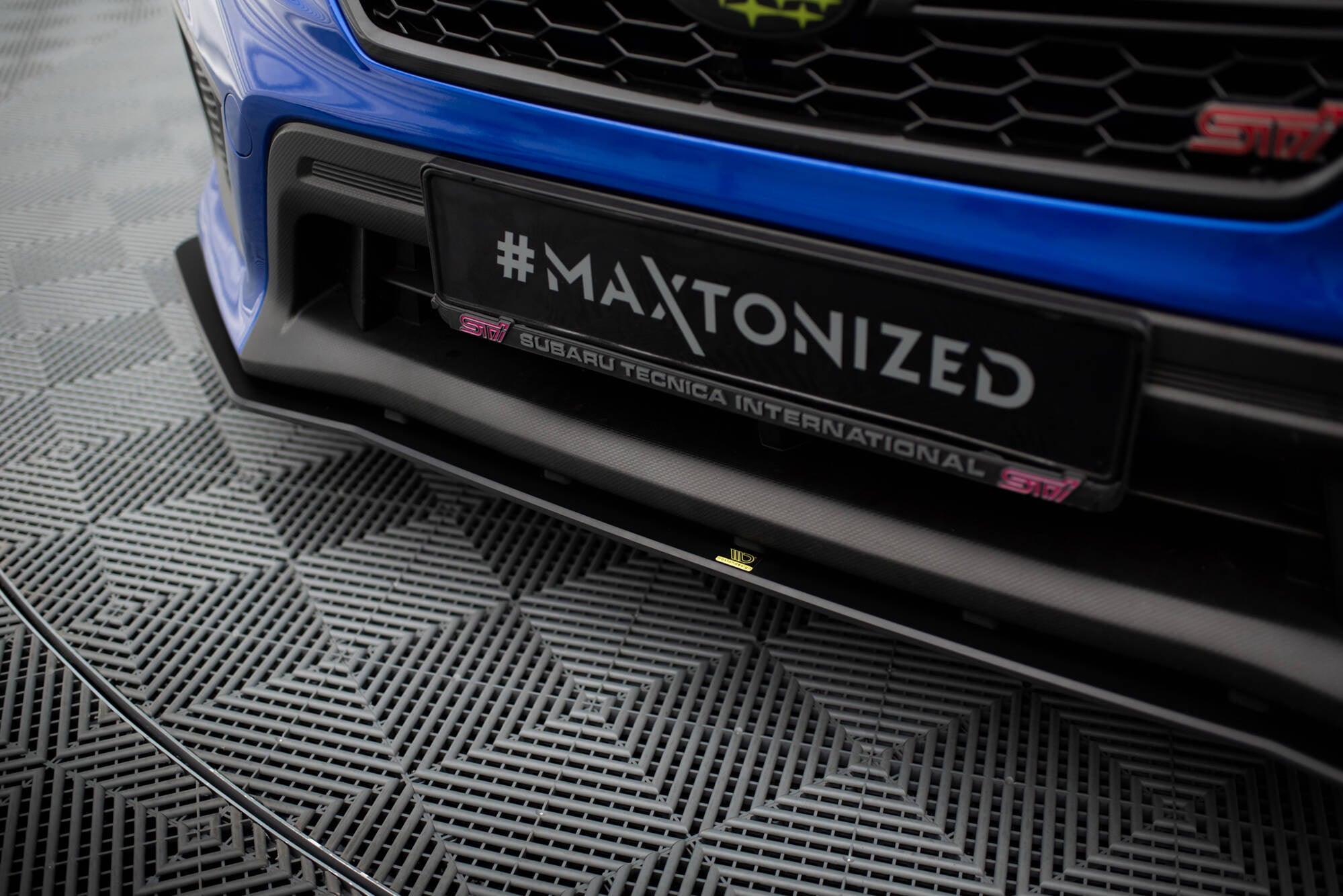 Prelungire splitter bara fata Subaru WRX STI Mk1 Facelift 2017-2021 v3 - Maxton Design