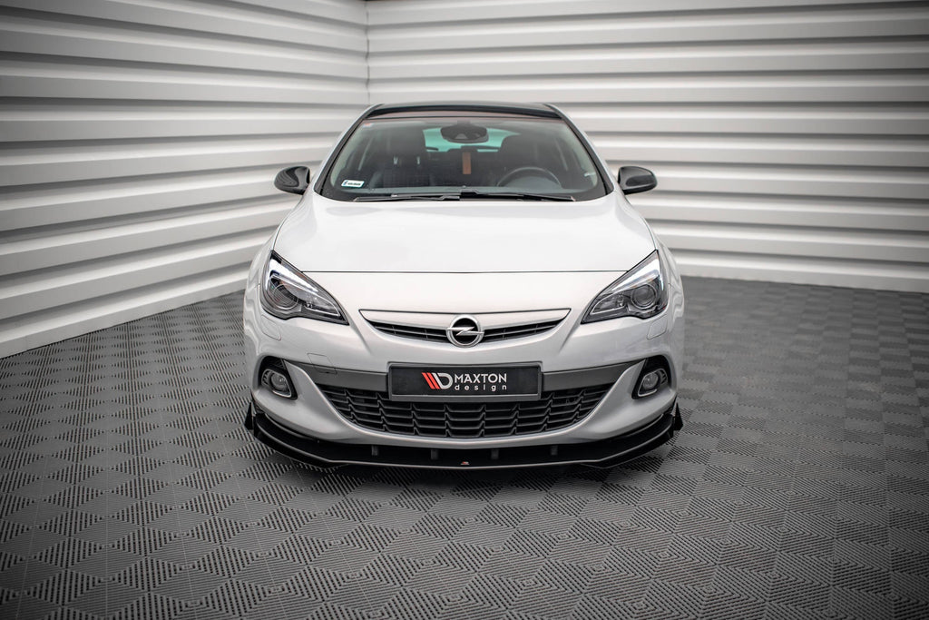 Prelungire splitter bara fata si flapsuri Opel Astra J GTC OPC-Line 2011-2018 v9 - Maxton Design