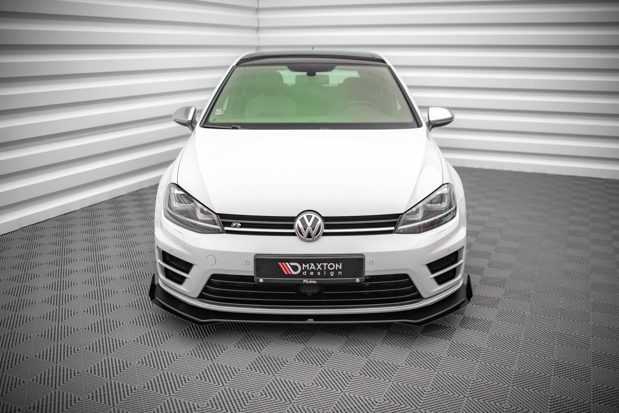 Prelungire splitter bara fata si flapsuri Volkswagen Golf 7 R 2013-2016 v27 - Maxton Design