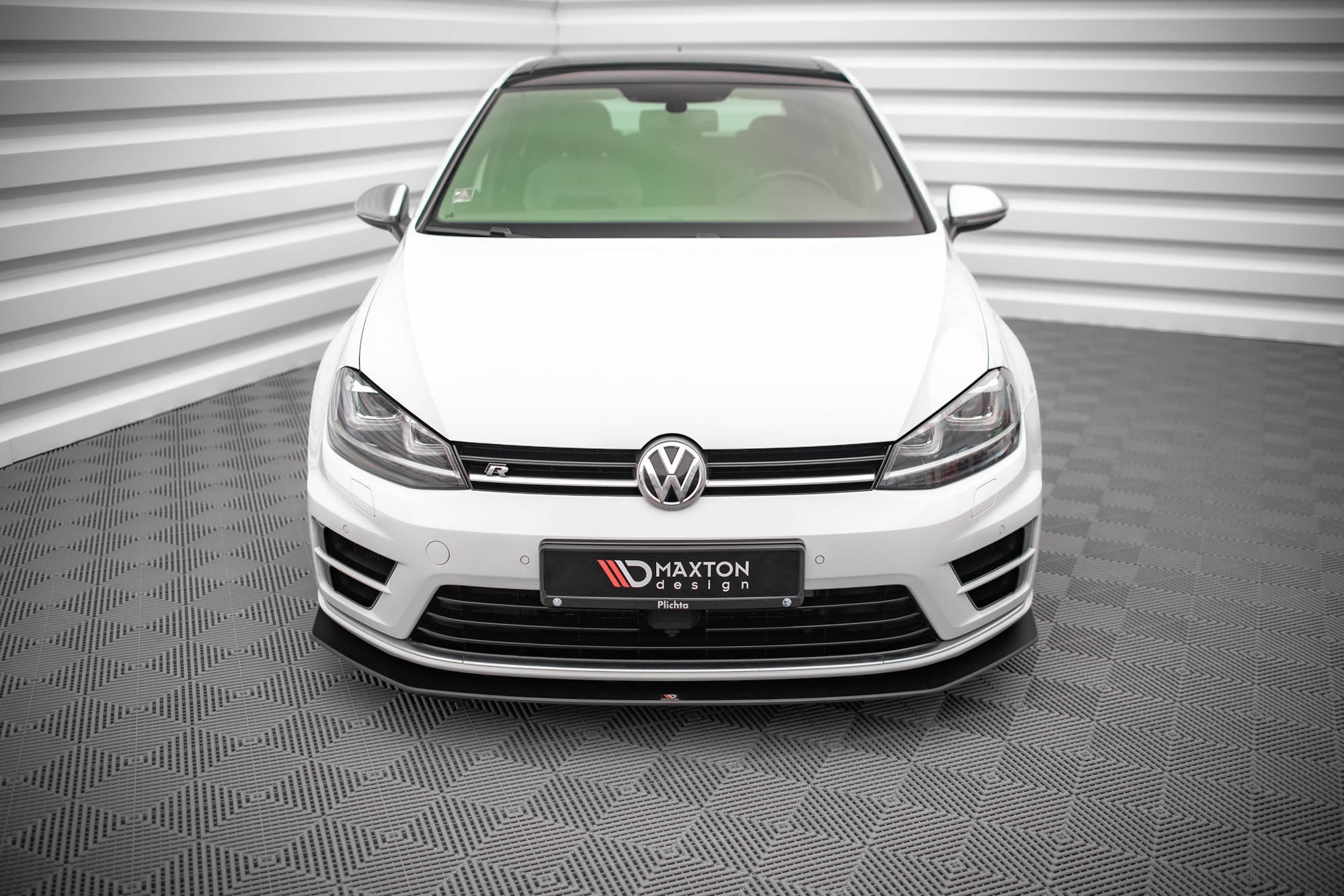 Prelungire splitter bara fata Volkswagen Golf 7 R 2013-2016 v28 - Maxton Design