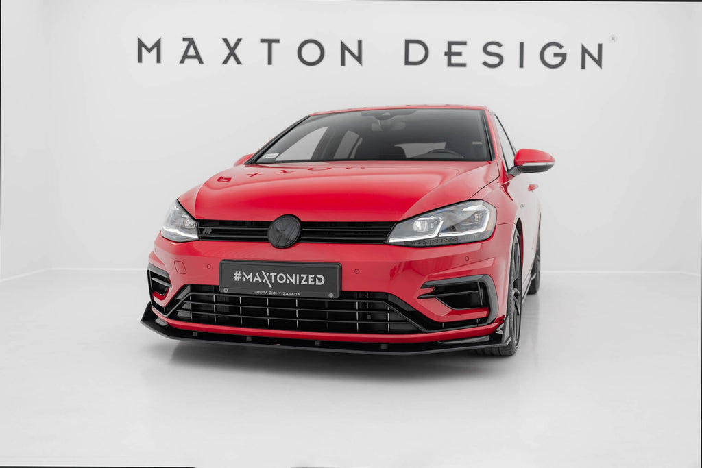 Prelungire splitter bara fata Volkswagen Golf 7 R Facelift 2017-2020 v18 - Maxton Design