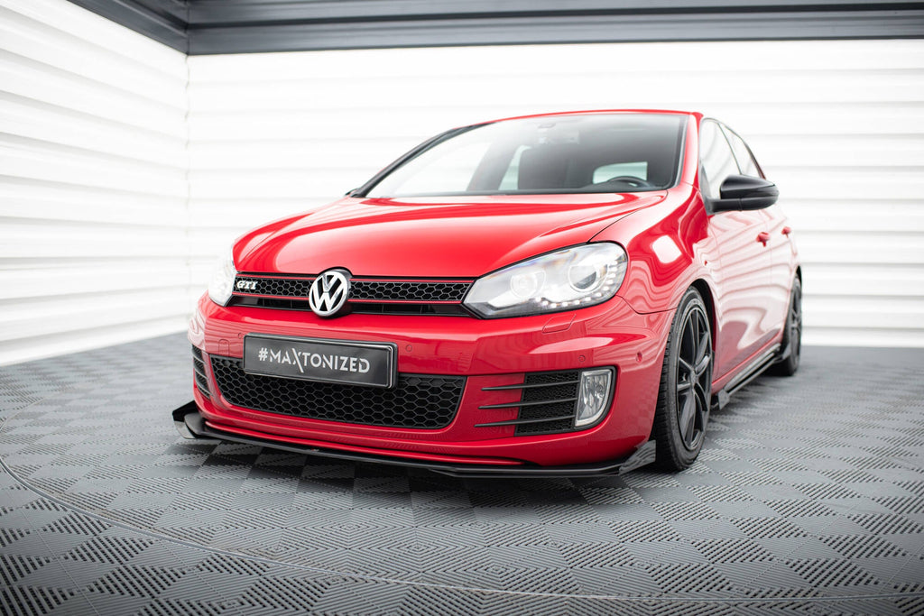 Prelungire splitter bara fata si flapsuri Volkswagen Golf GTI Mk6 2008-2012 v11 - Maxton Design