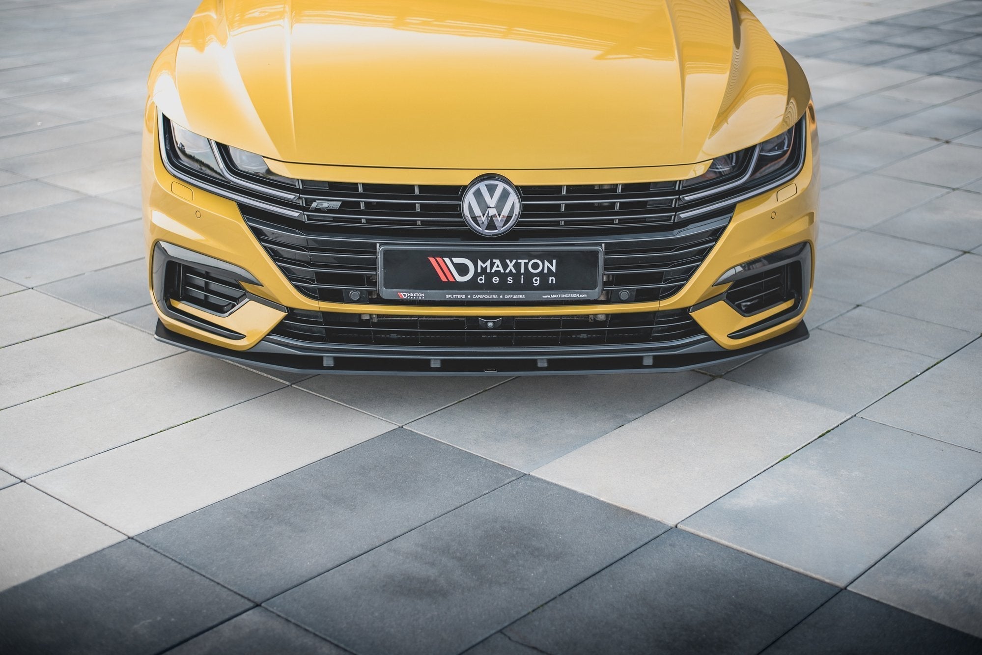 Prelungire splitter bara fata Volkswagen Arteon R-Line 2017- v4 - Maxton Design