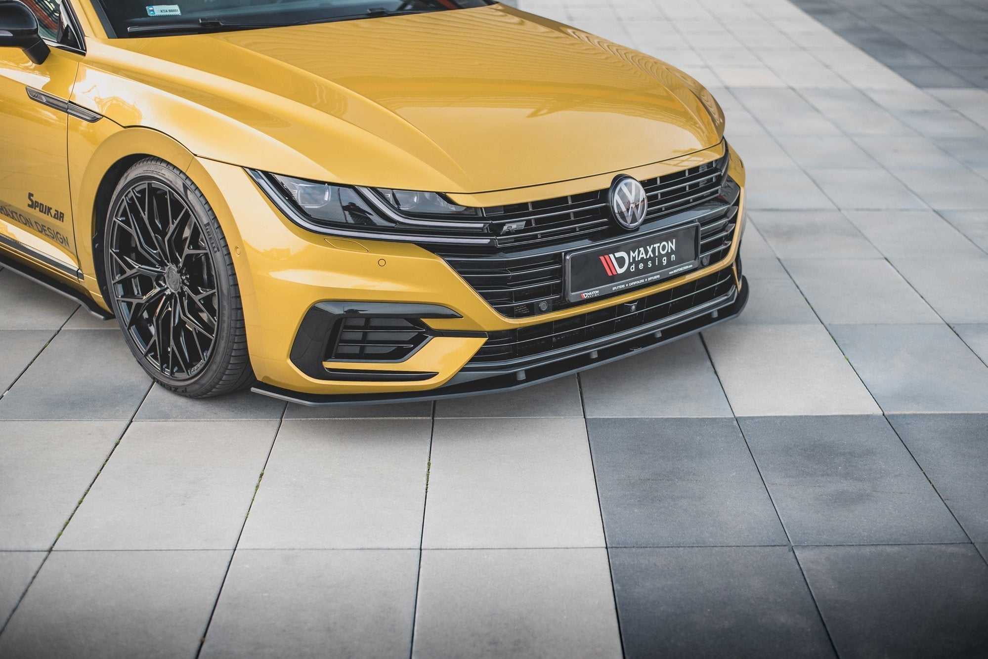 Prelungire splitter bara fata Volkswagen Arteon R-Line 2017- v4 - Maxton Design