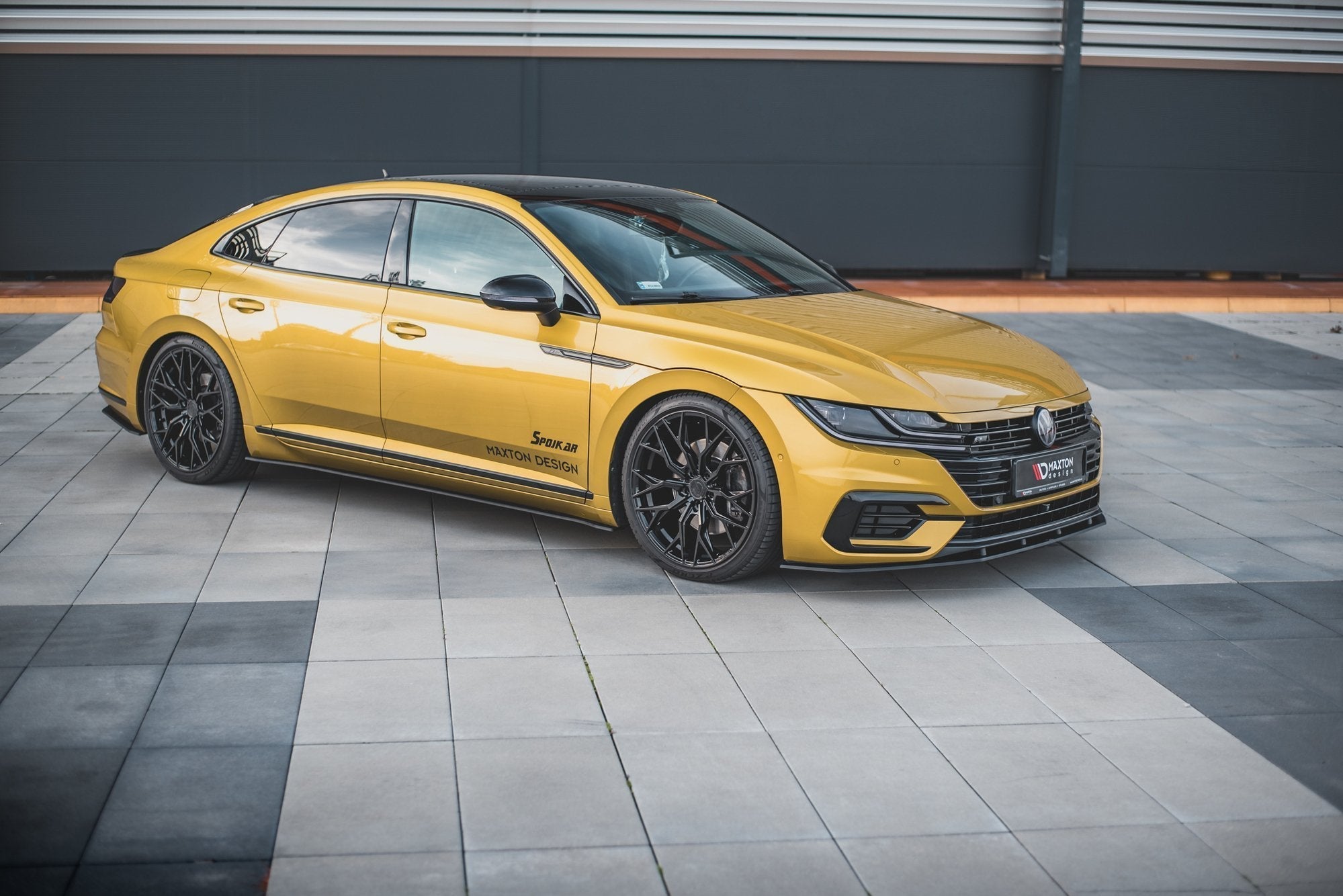 Prelungire splitter bara fata Volkswagen Arteon R-Line 2017- v4 - Maxton Design