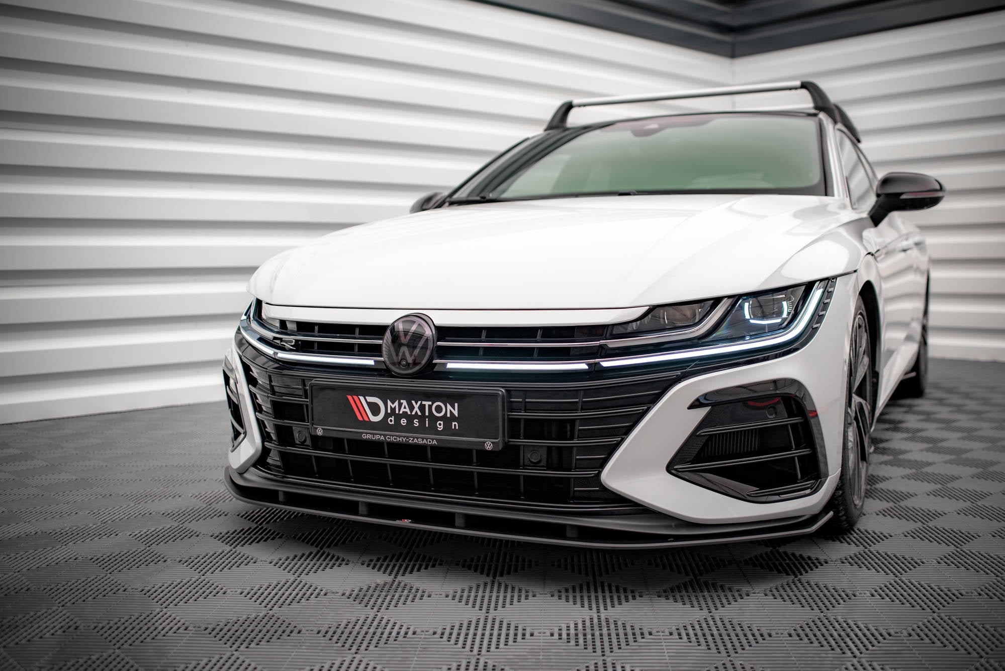 Prelungire splitter bara fata Volkswagen Arteon R 2020- v14 - Maxton Design