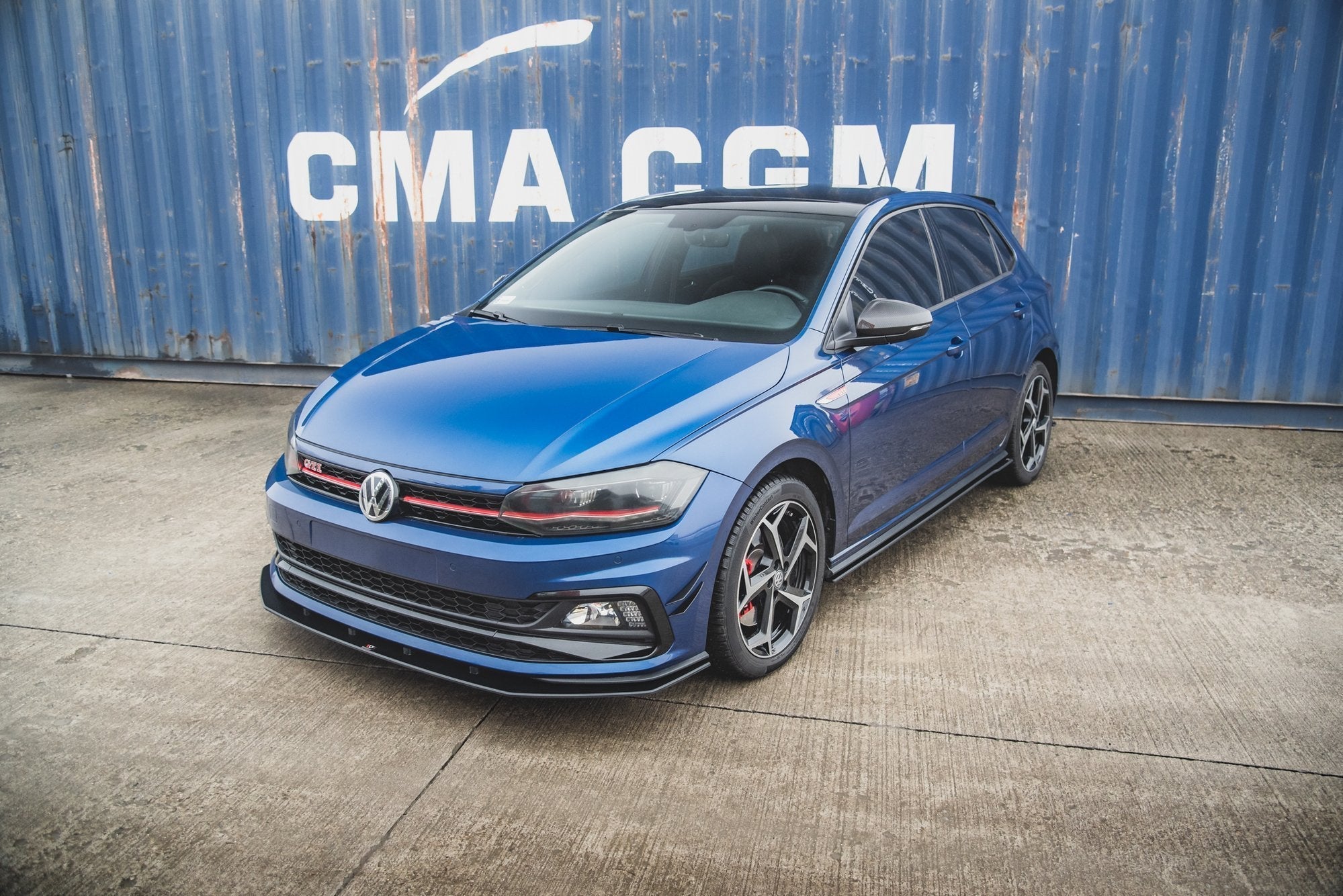 Prelungire splitter bara fata Volkswagen Polo GTI Mk6 2017- v15 - Maxton Design