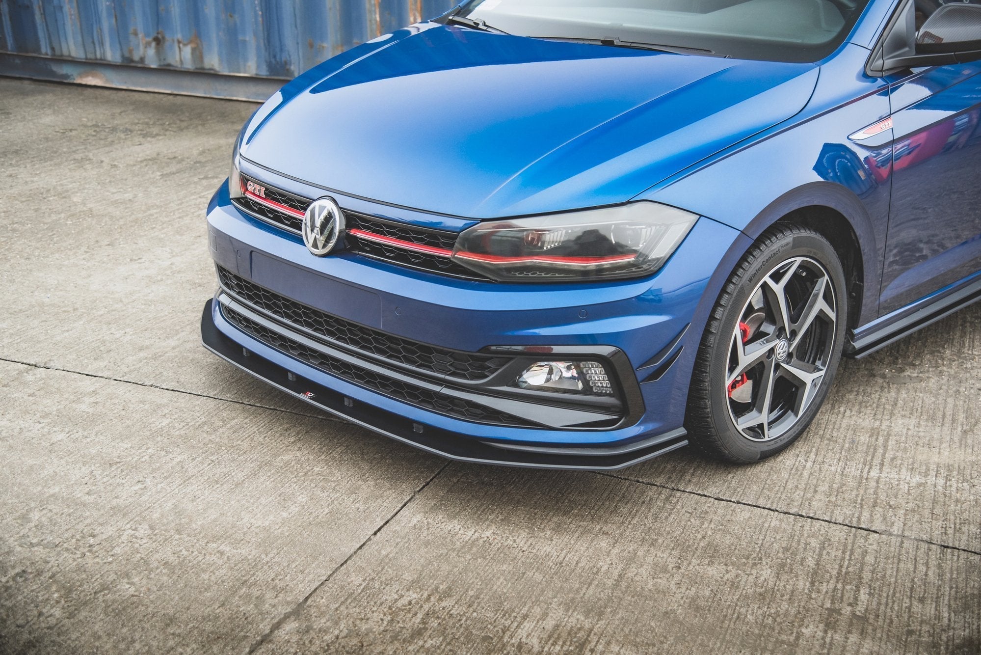 Prelungire splitter bara fata Volkswagen Polo GTI Mk6 2017- v15 - Maxton Design