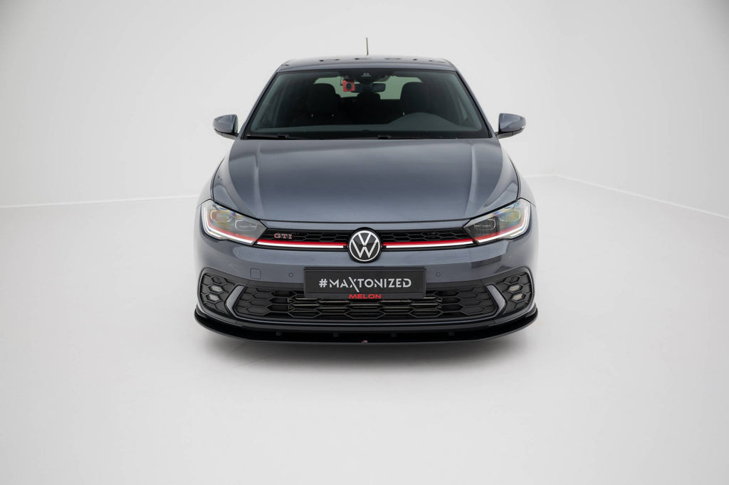 Prelungire splitter bara fata Volkswagen Polo GTI Mk6 Facelift 2021- v20 - Maxton Design