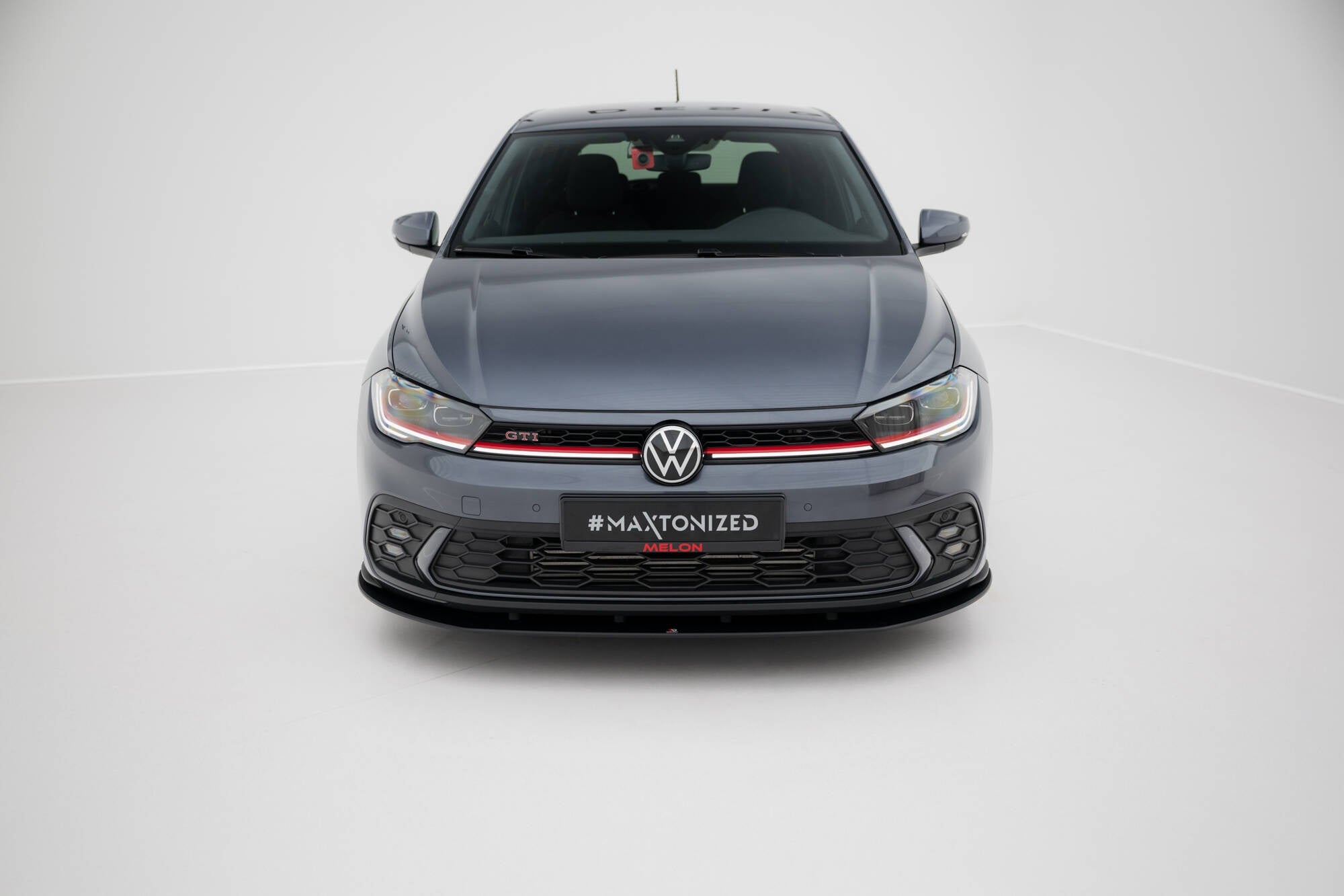 Prelungire splitter bara fata Volkswagen Polo GTI Mk6 Facelift 2021- v20 - Maxton Design