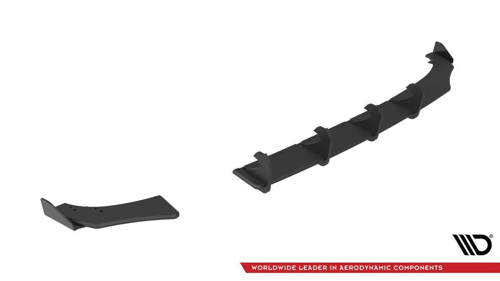Prelungire difuzor bara spate si flapsuri Volkswagen Polo GTI Mk6 Facelift 2021- v15 - Maxton Design