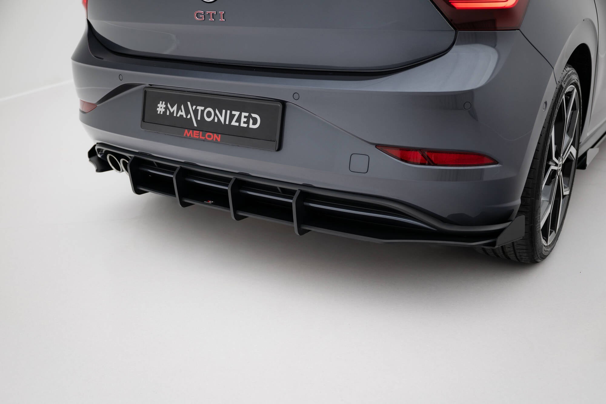 Prelungire difuzor bara spate si flapsuri Volkswagen Polo GTI Mk6 Facelift 2021- v15 - Maxton Design