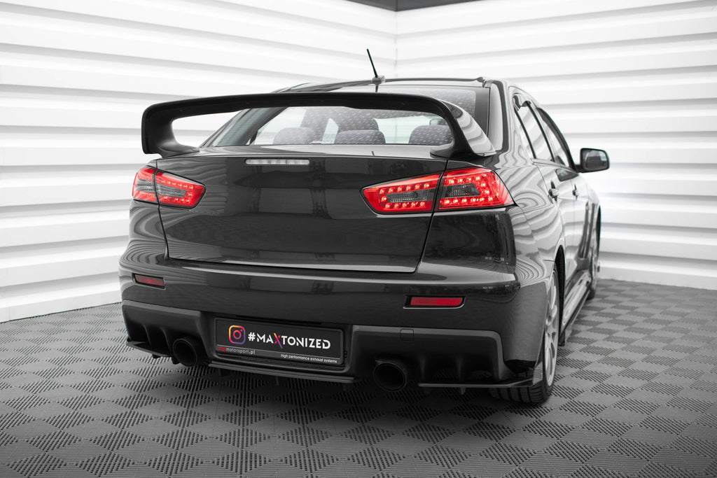 Prelungire difuzor bara spate Mitsubishi Lancer EVO X 2007-2015 v3 - Maxton Design