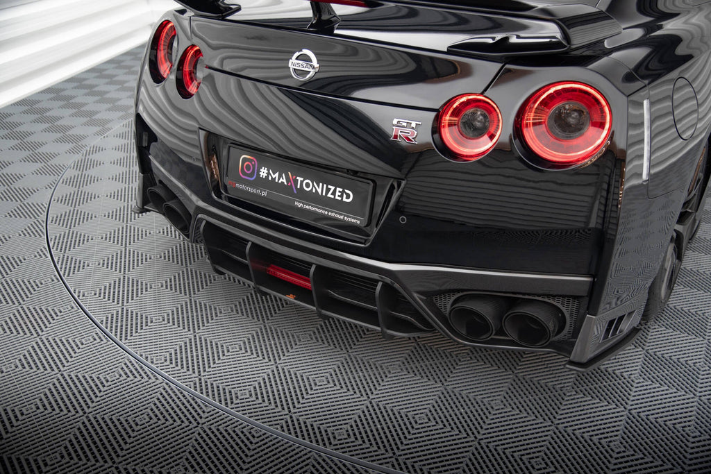 Prelungire difuzor bara spate Nissan GTR R35 Facelift 2016-2022 v6 - Maxton Design