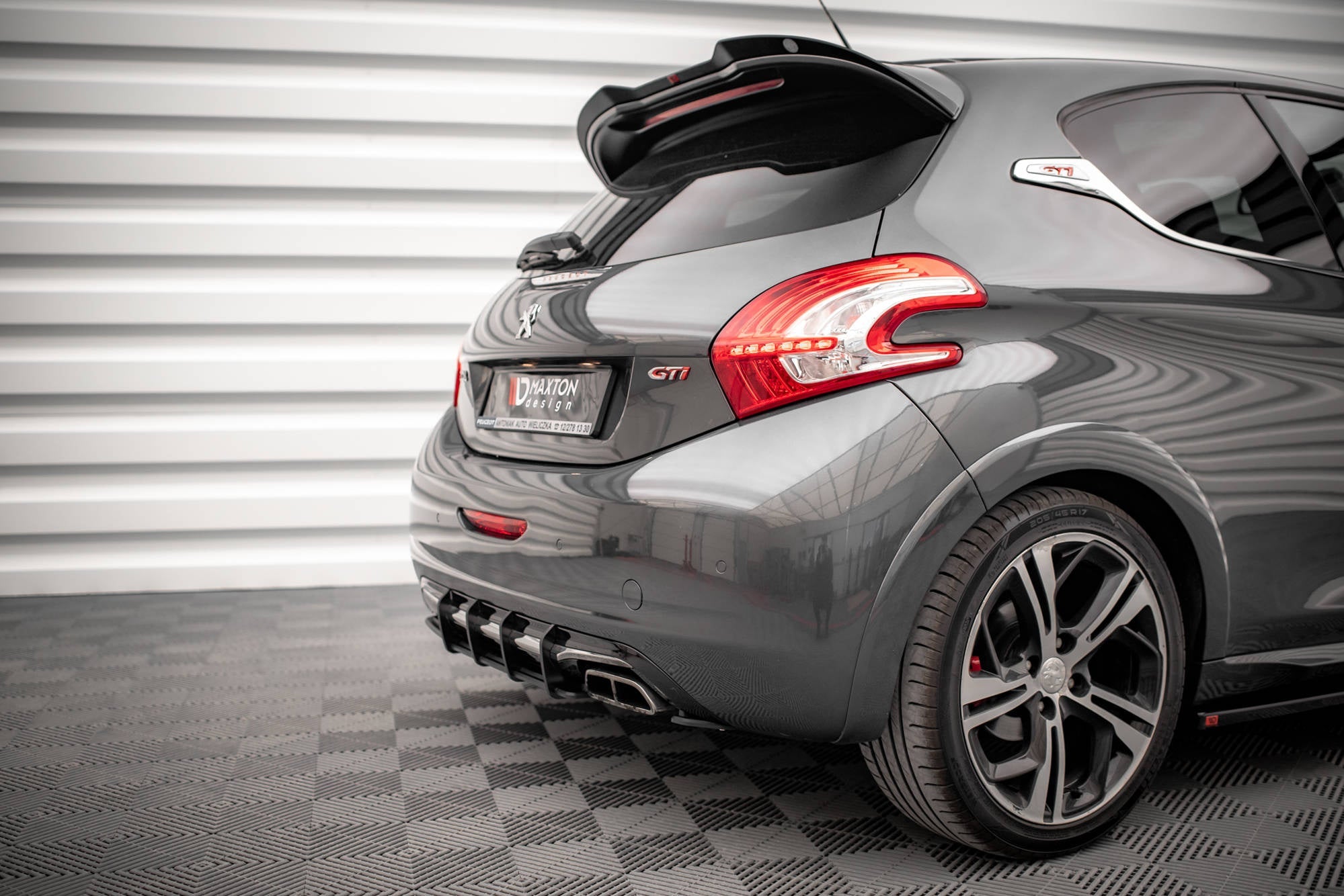 Prelungire difuzor bara spate Peugeot 208 GTi Mk1 2013-2015 v4 - Maxton Design