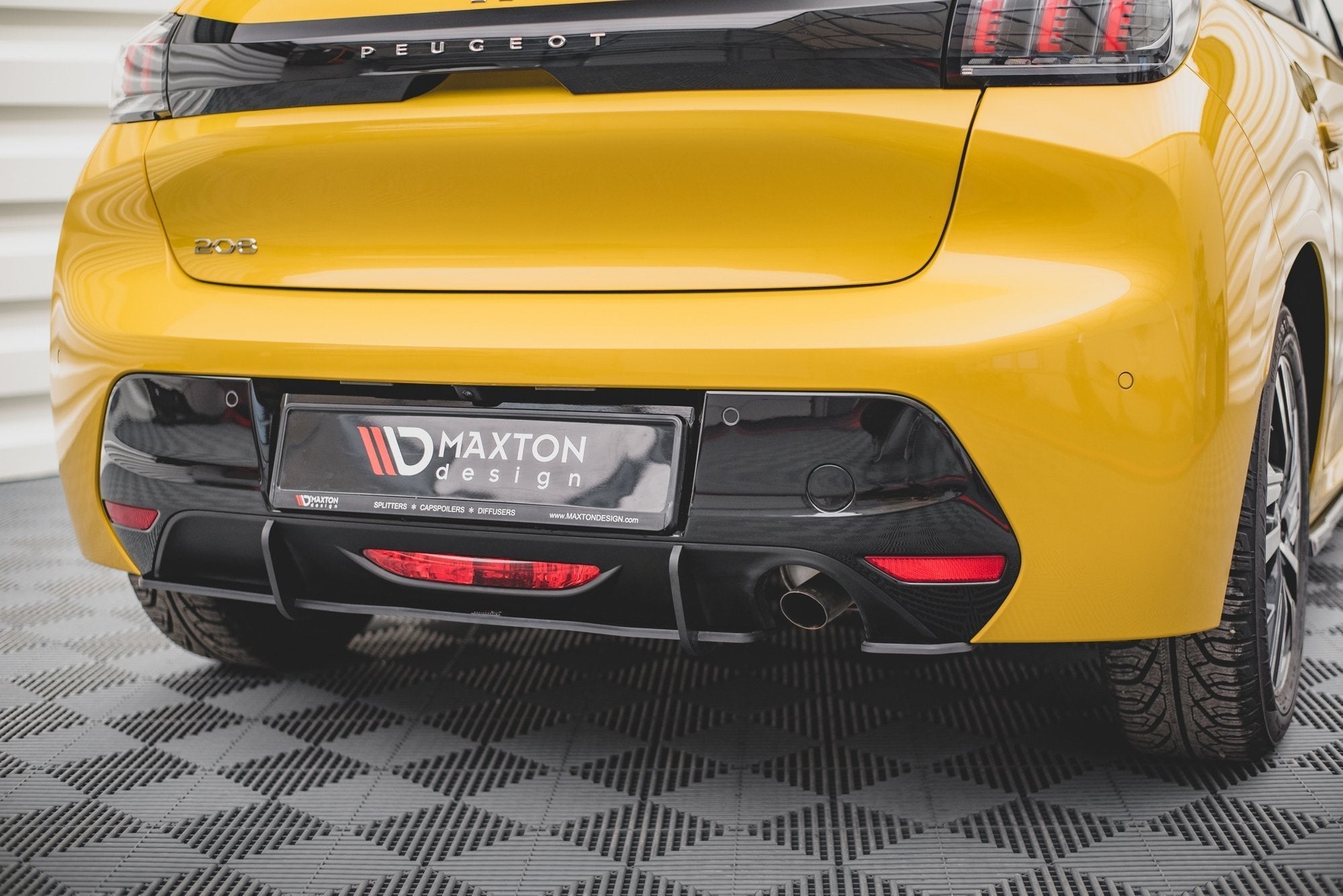 Prelungire difuzor bara spate Peugeot 208 Mk2 2019- v1 - Maxton Design