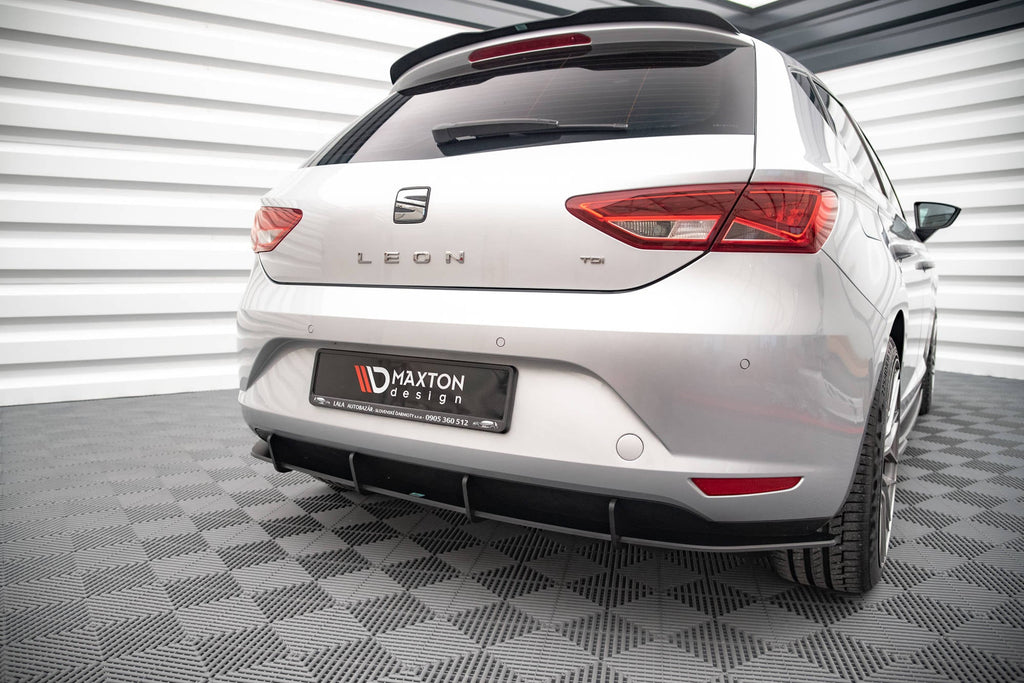 Prelungire difuzor bara spate Seat Leon Hatchback Mk3 2012-2016 v21 - Maxton Design