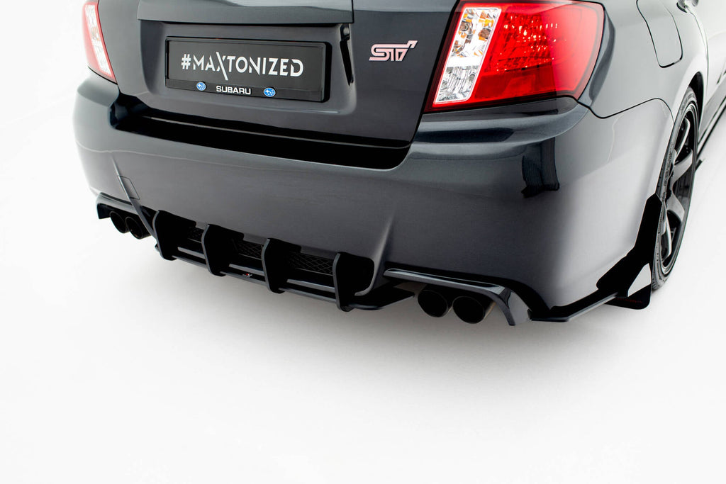Prelungire difuzor bara spate Subaru Impreza WRX STI Mk3 Facelift 2011-2014 v8 - Maxton Design