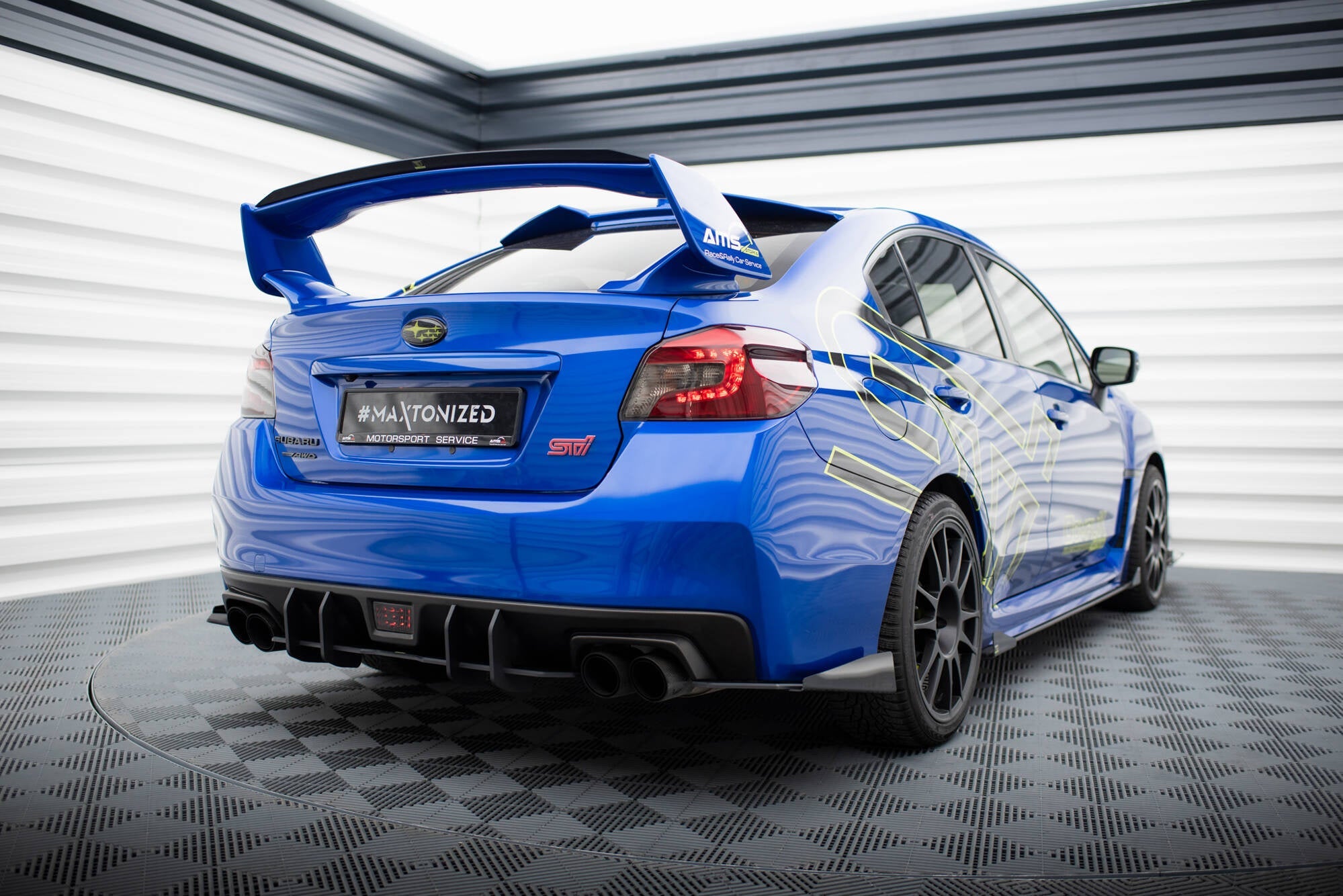 Prelungire difuzor bara spate Subaru WRX STI Mk1 2014-2021 v3 - Maxton Design
